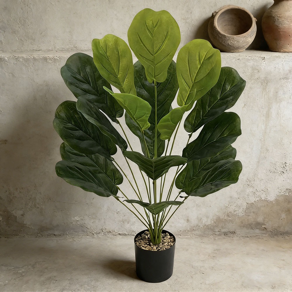 Ficus Lyrata Tree - ต้นไทรประดิษฐ์ขนาด 75 ซม. 1 ต้น พร้อมใบ