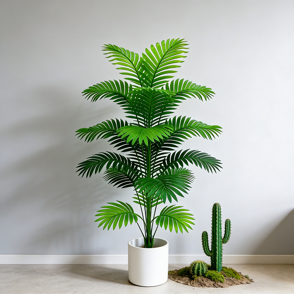 ต้นปาล์มประดิษฐ์สูง 60-80 ซม.  - Monstera Adansonii บทวิจารณ์และราคา