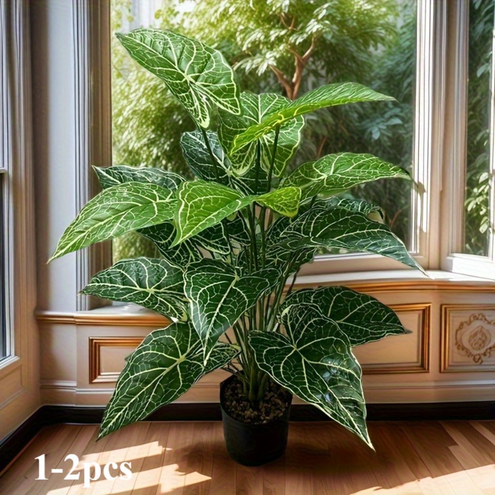 ใบไม้เทียมสีเขียว 1 ชิ้น 24 ใบ - Monstera Adansonii บทวิจารณ์และราคา