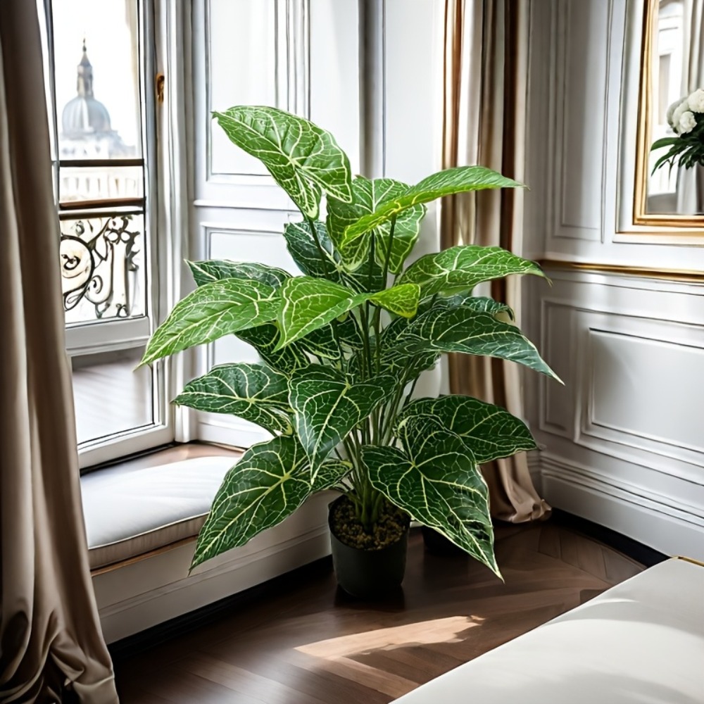 ใบไม้เทียมสีเขียว 1 ชิ้น 24 ใบ - Monstera Adansonii บทวิจารณ์และราคา
